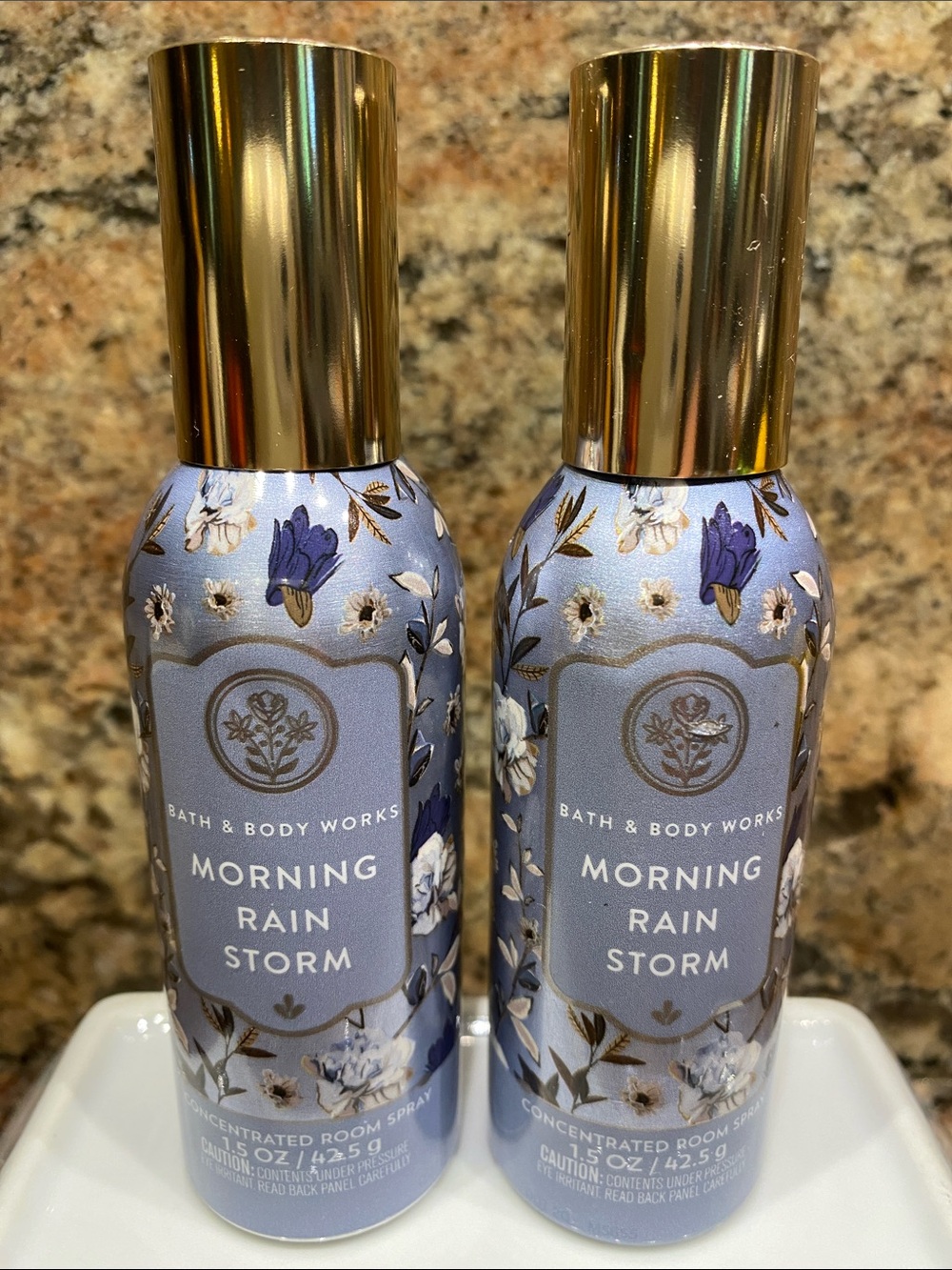 2) “Morning Rainstorm” B&BW Concentrated Room Sprays, each 1.5 oz / 42.5 g, NWT